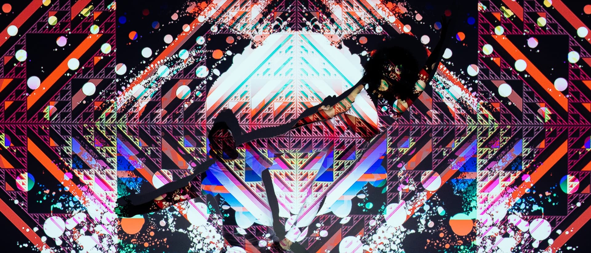 Kinesthesia — fractal geometry projected onto dancers, sold at Sotheby's